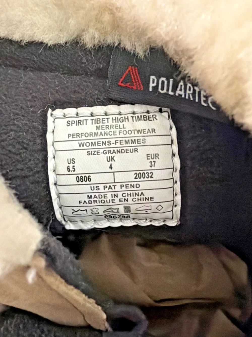 Merrell thinsulate polartec
